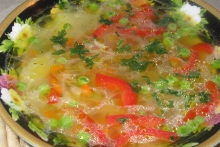Фото к рецепту: Суп овощной