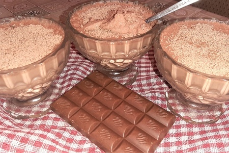 Фото к рецепту: Десерт из ряженки с какао