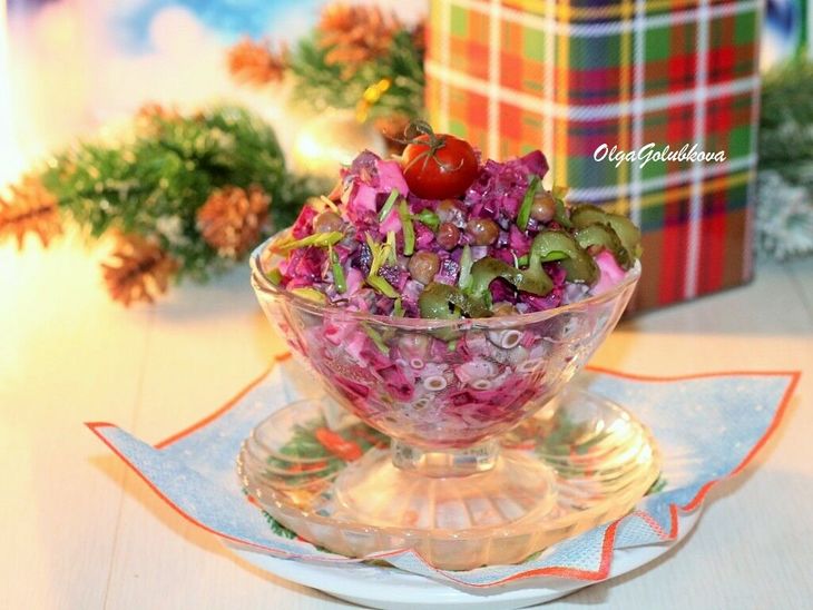 Салат из свеклы с зеленым горошком - пошаговый рецепт с фото на Повар.ру