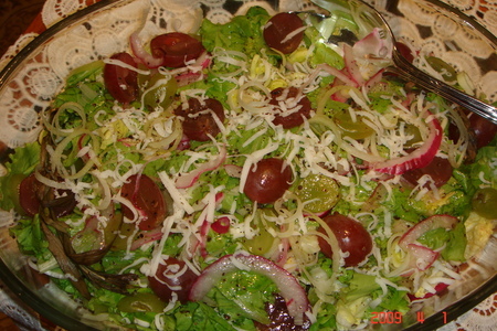 Салат с виноградом (вкусный и очень легкий): шаг 2