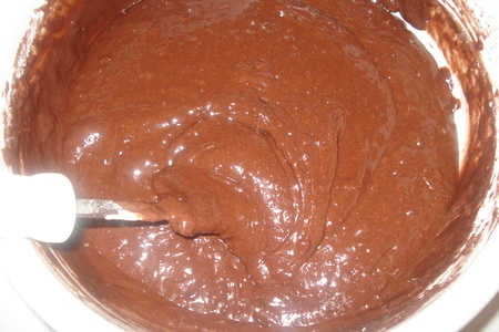 Шоколадный кекс с творожной начинкой: шаг 1