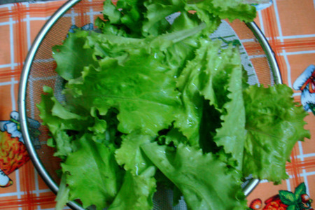 Зелёный, зелёный салат: шаг 1