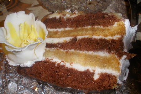 Торт белая лилия: шаг 2