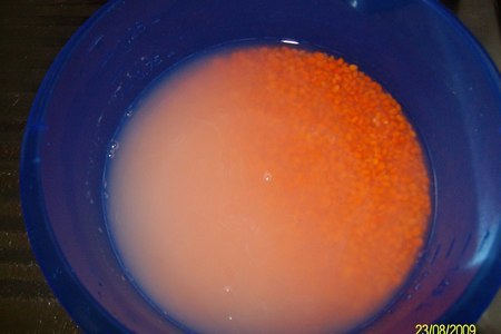 Суп из красной чечевицы: шаг 1