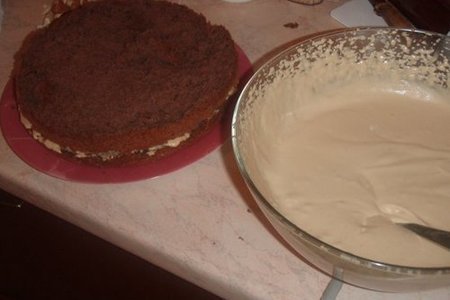Сливочно-кофейный торт: шаг 3