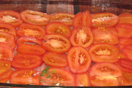 Куриная грудка, запечённая с баклажанами и помидорами: шаг 4