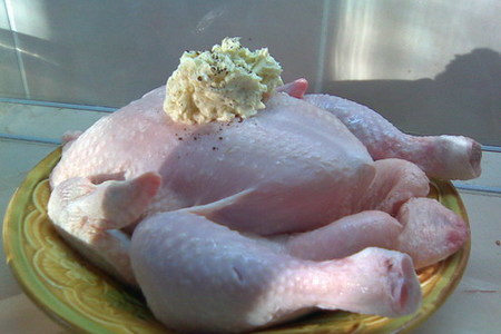 Кукурузно-печеночная начинка для курицы (или индейки) на рождество. фаршированная курица серия №2.: шаг 1