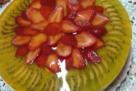 Нежный творожный тортик с фруктами: шаг 5