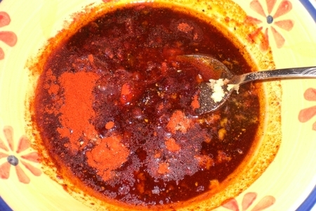 Говяжья пастрома с мёдом, паприкой и соевым соусом.: шаг 6