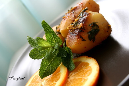 Апельсиново-мятный картофель: шаг 1