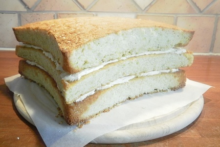 Торт подушка, фисташковый масляный бисквит, swiss meringue buttercream: шаг 24