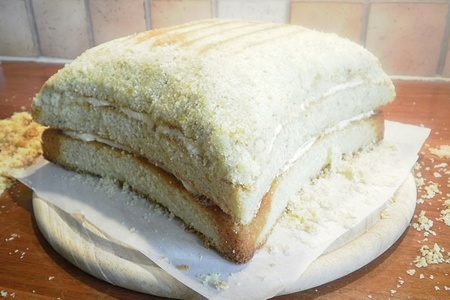 Торт подушка, фисташковый масляный бисквит, swiss meringue buttercream: шаг 29