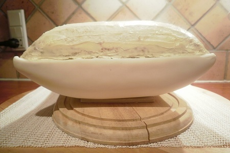 Торт подушка, фисташковый масляный бисквит, swiss meringue buttercream: шаг 42