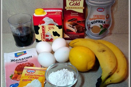 Эклеры с шоколадно - кофейным кремом и бананами.: шаг 5