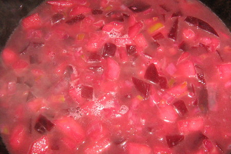 Суп-пюре из свеклы с яблоками и беконом: шаг 5