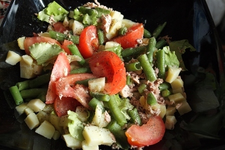 Салат с тунцом и  овощами.: шаг 3