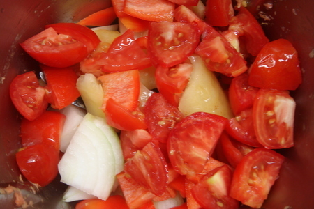Очень диетичные паровые котлетки  “нежность» под овощным соусом (дуэльные).: шаг 4