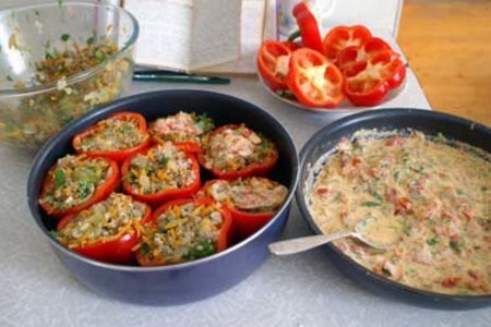 Перец, фаршированный мясом и овощами: шаг 3