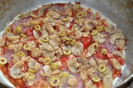Рецепт теста для настоящей итальянской пиццы! и собственно сама пицца!: шаг 5