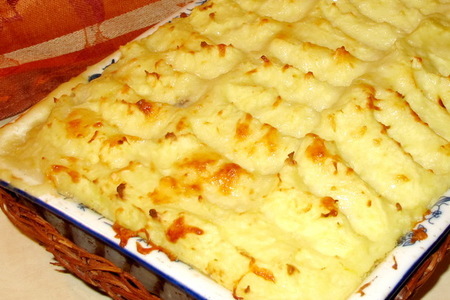Фото приготовления рецепта: Картофельная запеканка по мотивам пастушьего пирога (shepherd's pie)