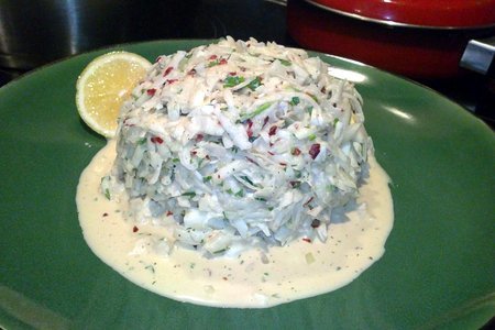 Салат из топинамбура (иерусалимский артишок, булва, волошская репа, sunchoke, topinambour): шаг 9