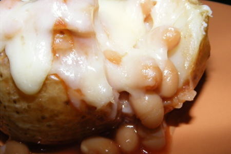 Картофель запеченный с фасолью и сыром(baked potate with beans and cheese): шаг 9