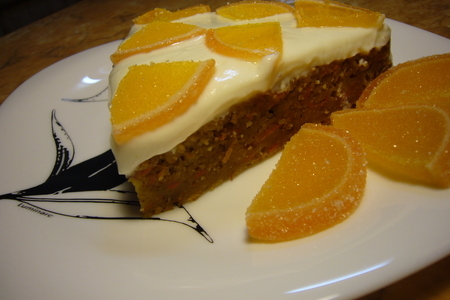 Яблочно - морковный пирог - торт с кремом из рикотты. (без яиц).: шаг 6