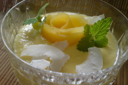 Десерт из манго и кокосового молока: шаг 5