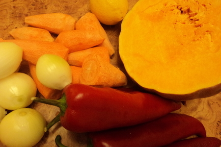 Маринованные овощи "оранжевое настроение": шаг 1