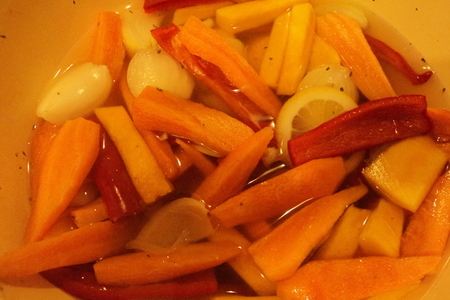Маринованные овощи "оранжевое настроение": шаг 2