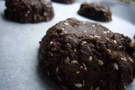Шоколадно - кукурузное печенье с кунжутом.: шаг 5
