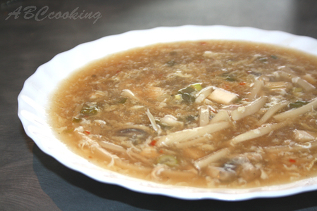 Остро-кислый суп (hot and sour soup): шаг 2