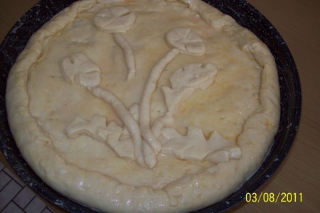Пирог со стручковой фасолью.: фото шаг 5