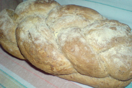 Хлеб с ...косичкой/ pane rustico: шаг 8