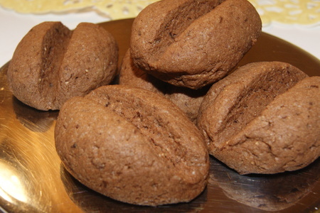 Печенье "кофейные зёрна с шоколадом": шаг 6