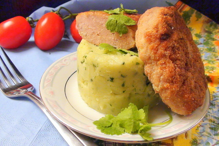 Ароматное картофельное пюре с кинзой и чесноком для ирис.: шаг 5