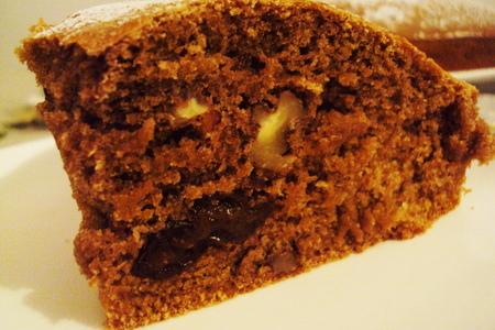 Кофейный кекс с черносливом и орехами.: шаг 8