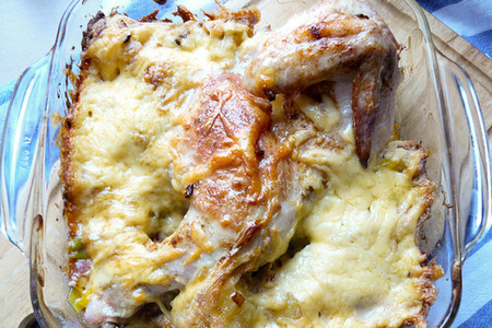 Цыпленок с пореем и беконом в сметанном соусе: шаг 5
