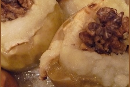 Яблоки печёные с мёдом и грецкими орехами: шаг 4