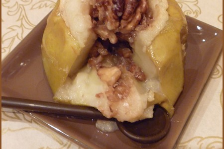 Яблоки печёные с мёдом и грецкими орехами: шаг 6