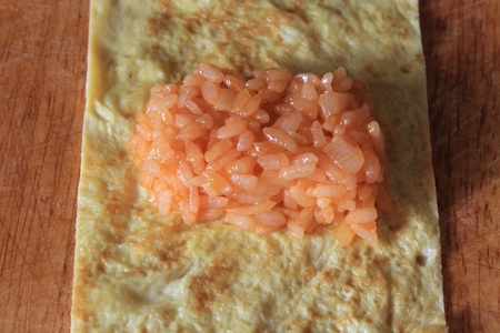 Японский омлет с рисом - rilakkuma omurice. омурайсу : шаг 7