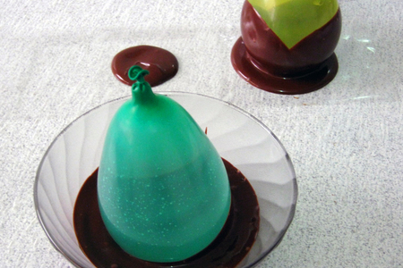 Легкий десерт в шоколадных чашечках  "лорд абрикос" (с низкокалорийным конфитюром darbo): шаг 3