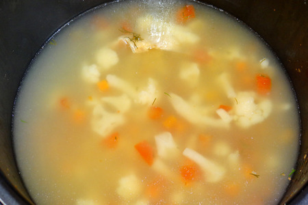 Суп с окунем и цветной капустой (детское меню, мультиварка): шаг 2