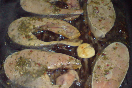 Рыбные стейки на гриле: шаг 3