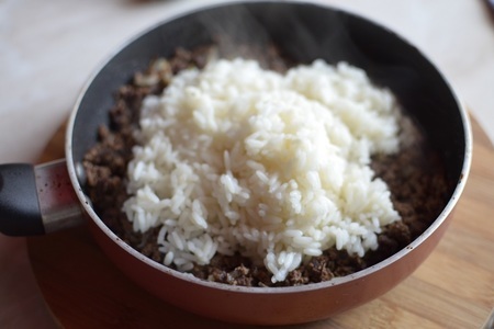 Блины с начинкой из субпродуктов и риса: шаг 7
