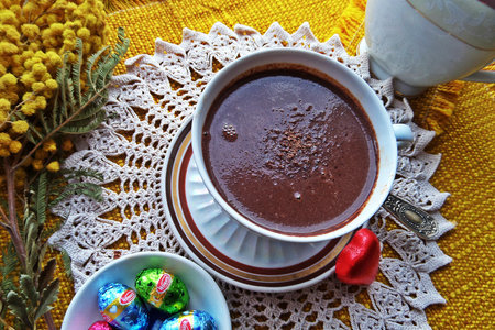 "ленивый" горячий шоколад в свч: шаг 7