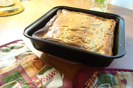 Пирог яблочный на кефире (просто-быстро).: шаг 5