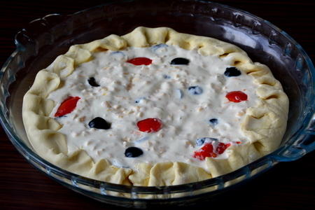 Греческий пирог "сиртаки" с маслинами и сыром: шаг 7