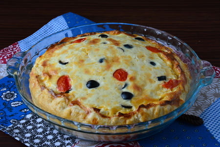 Греческий пирог "сиртаки" с маслинами и сыром: шаг 8