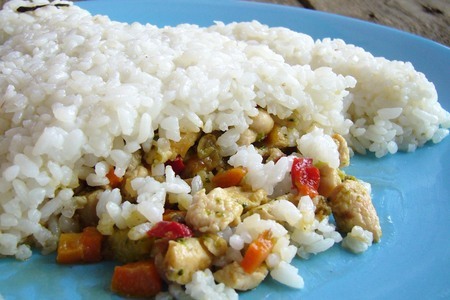Детский обед с рисом и овощами - бэймакс: шаг 6